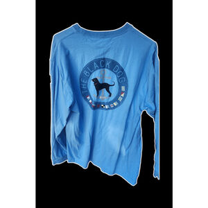 The Black Dog Blue Long-sleeve T-Shirt men's size S